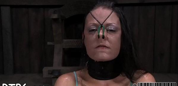  Facial torture for beautiful babe